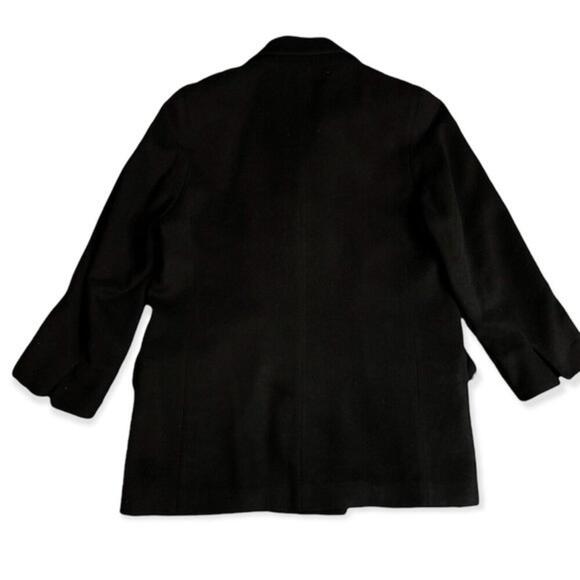100%‎ Camel Hair women's Union USA made black pea coat size XL - Picture 2 of 9